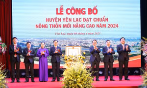Yên Lạc là huyện nông thôn mới nâng cao đầu tiên của Vĩnh Phúc