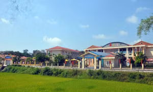 Các trường học từ cấp mầm non tới THCS ở xã Đại Bình, huyện Đầm Hà được xây dựng khang trang. Nguồn: huyendamha.vn
