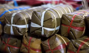 Xóm bánh tét nổi tiếng ở Thành phố Hồ Chí Minh