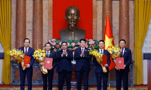 Chủ tịch nước Lương Cường trao quyết định bổ nhiệm các Phó Thủ tướng và Bộ trưởng nhiệm kỳ 2021 - 2026