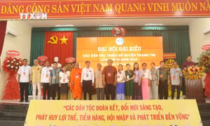 Đại hội bầu chọn đại biểu dự Đại hội đại biểu các Dân tộc thiểu số tỉnh Sóc Trăng lần thứ , gồm 15 đại biểu chính thức và 2 đại biểu dự khuyết. Ảnh: Tuấn Phi-TTXVN