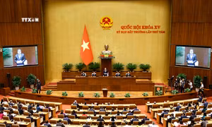 Quang cảnh khai mạc Kỳ họp bất thường lần thứ 8, Quốc hội khoá XV. Ảnh: Doãn Tấn - TTXVN
