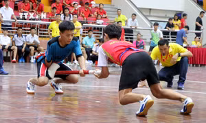 Gần 270 vận động viên của 16 tỉnh, thành phố tranh tài môn đẩy gậy ở Bắc Kạn