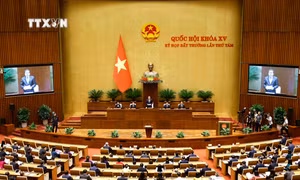 Quang cảnh khai mạc Kỳ họp bất thường lần thứ 8, Quốc hội khoá XV. Ảnh: Doãn Tấn - TTXVN