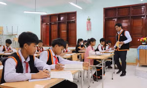 Tỉnh Quảng Ngãi thực hiện hiệu quả chính sách giáo dục dân tộc, từng bước nâng cao chất lượng nguồn nhân lực vùng đồng bào dân tộc. Ảnh: Phạm Cường