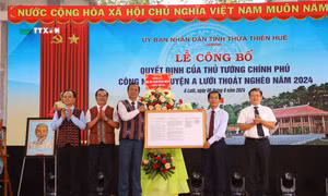 Công bố huyện A Lưới, Thừa Thiên - Huế thoát khỏi huyện nghèo năm 2024