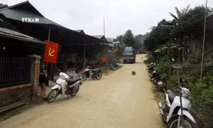Bản Xã Mang, xã Sơn Điện, huyện biên giới Quan Sơn,Thanh Hóa. Ảnh: Nguyễn Nam-TTXVN