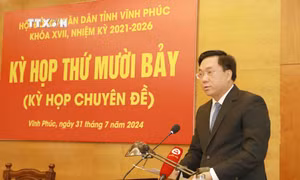 Ông Trần Duy Đông được bầu giữ chức Chủ tịch UBND tỉnh Vĩnh Phúc