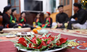 5. Canh quan họ thường mở từ 19h30 đến 3 - 4h sáng hôm sau. Ảnh: Nhật Anh – TTXVN
