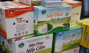 Một số sản phẩm OCOP 3 sao, 4 sao năm 2021 của Công ty cổ phần sữa nông trại Ba Vì.