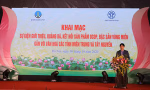 Khai mạc sự kiện kết nối sản phẩm OCOP, đặc sản vùng miền gắn với văn hóa các tỉnh miền Trung và Tây Nguyên