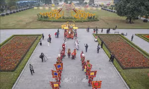 Tái hiện "Tiến lịch đón Xuân sang" tại Hoàng thành Thăng Long