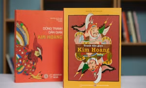 Cuốn sách "Tranh dân gian Kim hoàng" được đề cử Giải tác phẩm – Vì tình yêu Hà Nội. Ảnh: dangcongsan.vn