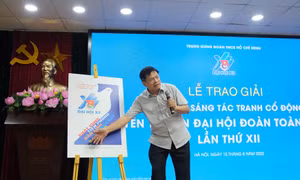 Trao giải Cuộc thi Sáng tác tranh cổ động, tuyên truyền Đại hội Đoàn toàn quốc lần thứ XII