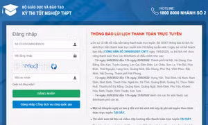 Tuyển sinh Đại học 2023: Thí sinh lưu ý lịch thanh toán trực tuyến lệ phí xét tuyển theo các tỉnh, thành phố