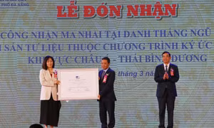 Đà Nẵng đón Bằng công nhận Ma nhai là Di sản tư liệu của khu vực châu Á - Thái Bình Dương
