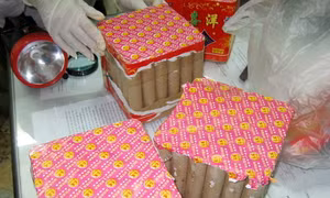 Bắt đối tượng vận chuyển pháo trái phép qua khu vực biên giới tỉnh Quảng Trị