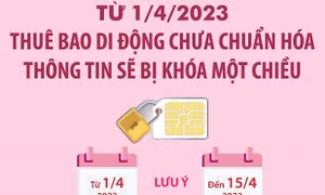 Từ ngày 1/4/2023 sẽ khóa 1 chiều với những SIM điện thoại không chuẩn hóa thông tin
