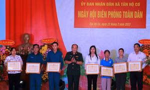 Bộ đội biên phòng Đồng Tháp gắn nhiệm vụ bảo vệ biên giới với phát triển kinh tế - xã hội