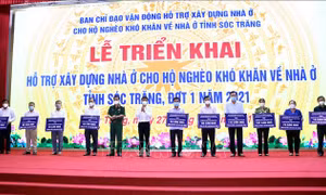 Sóc Trăng xây dựng 849 căn nhà cho hộ nghèo khó khăn về nhà ở