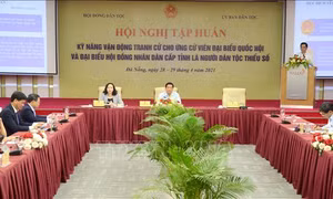 Tập huấn kỹ năng tranh cử cho ứng cử viên dân tộc thiểu số
