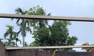Quảng Ngãi: Lốc xoáy làm tốc mái hàng chục nhà dân