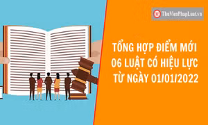 Sáu luật chính thức có hiệu lực thi hành trong tháng 1/2022
