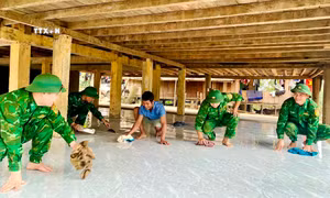 Đồn Biên phòng Ra Mai củng cố tình quân dân nơi biên cương Tổ quốc