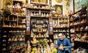 Nét đẹp văn hóa qua bộ sưu tập ông Địa của "ông đồ" Nguyễn Hiếu Tín