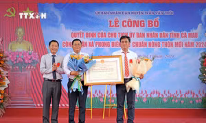 Xã nghèo ven biển Cà Mau vươn lên đạt chuẩn nông thôn mới