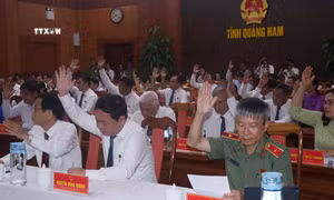Quảng Nam: Miễn nhiệm chức danh Chủ tịch HĐND, Chủ tịch và Phó Chủ tịch UBND tỉnh
