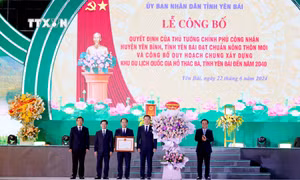 Công bố Quyết định công nhận huyện Yên Bình đạt chuẩn nông thôn mới
