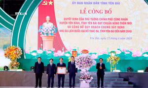 Công bố Quyết định công nhận huyện Yên Bình đạt chuẩn nông thôn mới