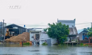 Sạt lở ở sông Bình Thủy: Hiện trường có nhiều vết nứt, diễn biến phức tạp