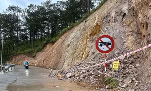 Lâm Đồng đề xuất gia cố nhiều đoạn taluy có nguy cơ sạt lở trên đèo Prenn