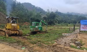 Quảng Nam: Xây dựng khu tái định cư cho đồng bào vùng sạt lở núi tại xã Trà Leng