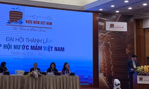 Đại hội thành lập Hiệp hội nước mắm Việt Nam nhiệm kỳ 2020-2025. Ảnh: baodautu.vn