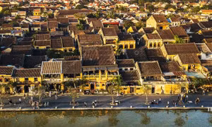 Phố cổ Hội An nhìn từ trên cao. Ảnh: Trọng Đạt - TTXVN