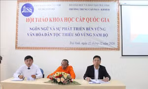 Đoàn chủ tịch chủ trì hội thảo. Ảnh: Thanh Hòa- TTXVN