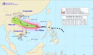 Ứng phó bão số 13: tỉnh Quảng Trị, Quảng Ngãi di dời người dân đến các địa điểm an toàn 