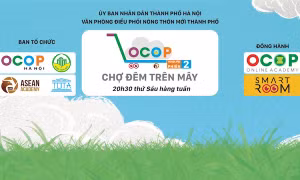 Hà Nội thí điểm mô hình ''Chợ đêm trên mây'' hỗ trợ tiêu thụ sản phẩm OCOP