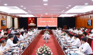 Quang cảnh buổi làm việc. Ảnh: Dương Giang - TTXVN