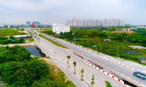 Tuyến đường Dương Xá - Đông Dư (huyện Gia Lâm) được thành phố đầu tư đồng bộ.