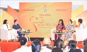 Quang cảnh buổi tọa đàm. Ảnh: Tuấn Anh – TTXVN