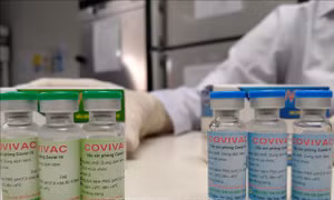  Đây là vaccine thứ 2 của Việt Nam được đưa vào thử nghiệm trên người, sau vaccine Nanocovax, của Công ty Nanogen thử nghiệm trên người giai đoạn một từ ngày 10/12/2020. Ảnh: Thanh Vân - TTXVN