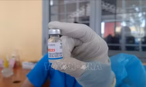 Vaccine Vero Cell của Sinopharm triển khai tiêm cho người dân Bình Dương có hạn sử dụng đến ngày 19/07/2023. Ảnh: Chí Tưởng –TTXVN