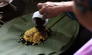 Bánh chưng ngày Tết của đồng bào các dân tộc Lào Cai