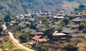 Bộ mặt nông thôn vùng cao Mường Chà (Điện Biên) ngày nay có sự đổi thay đáng kể với tỷ lệ hộ nghèo giảm hàng năm. Ảnh: Xuân Tư