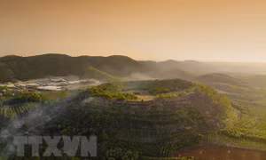 Vẻ kỳ vĩ của Công viên Địa chất Đăk Nông. Ảnh: TTXVN phát