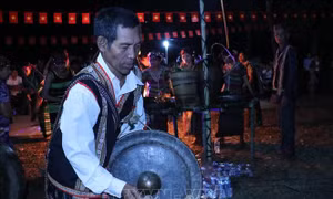 Lễ hội mừng lúa mới. Ảnh: K GỬIH –TTXVN